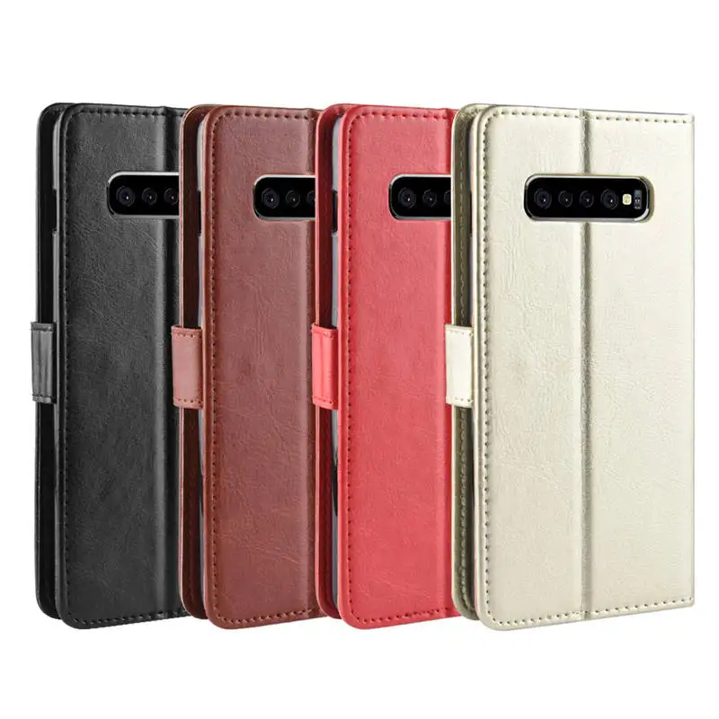 Чехол-книжка для Samsung Galaxy S10 Plus SM-G975F/DS SM-G975U SM-G975W искусственная кожа | Мобильные