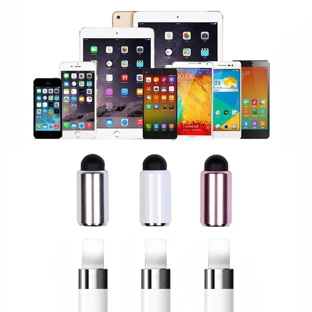 3 шт./компл. чехлы для Apple Pencil Cap Сменные Металлические наконечники всех планшетов