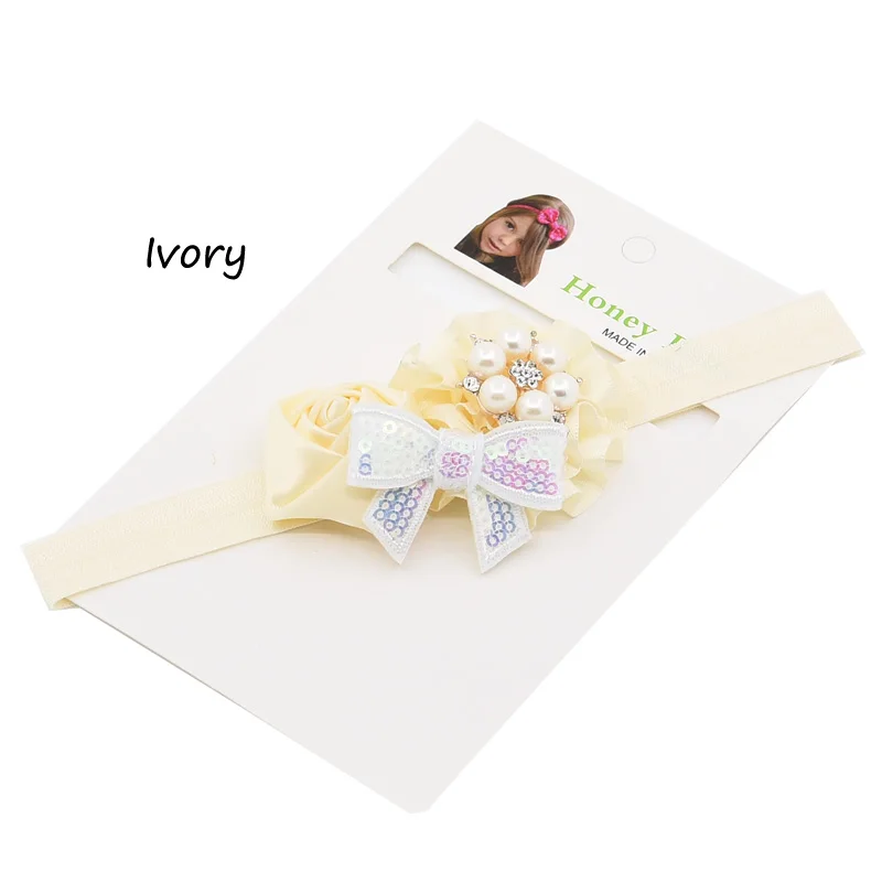 Банты для волос с блестками 1 шт.|newborn headband|baptism headbandsflower headband |