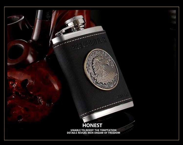Фляга Hip flask из нержавеющей стали металлический портативный кувшин 4 унции для водки и виски улицы