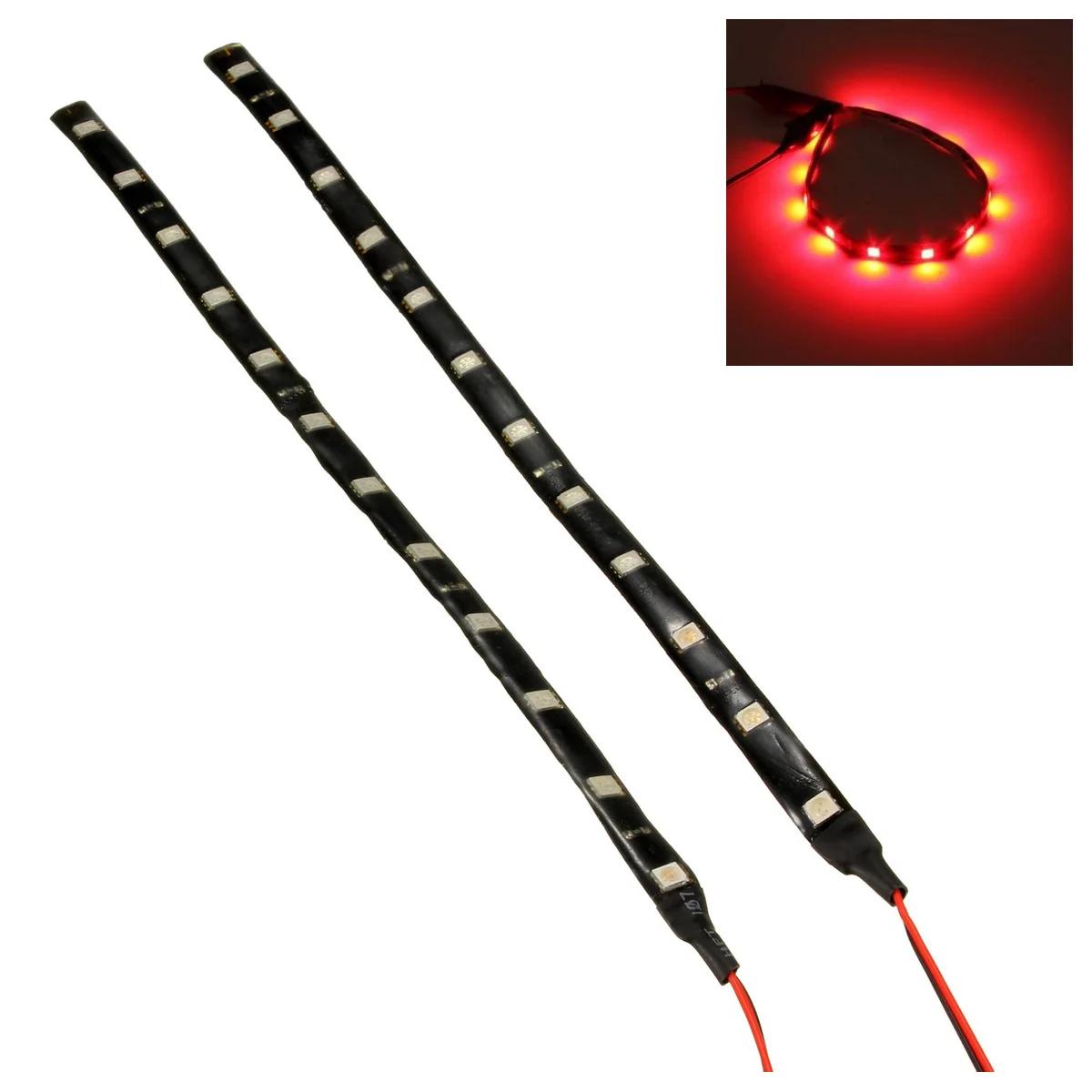 2*5050 SMD 12 Светодиодный IP65 водонепроницаемая гибкая лента 12V 3W для автомобиля дома
