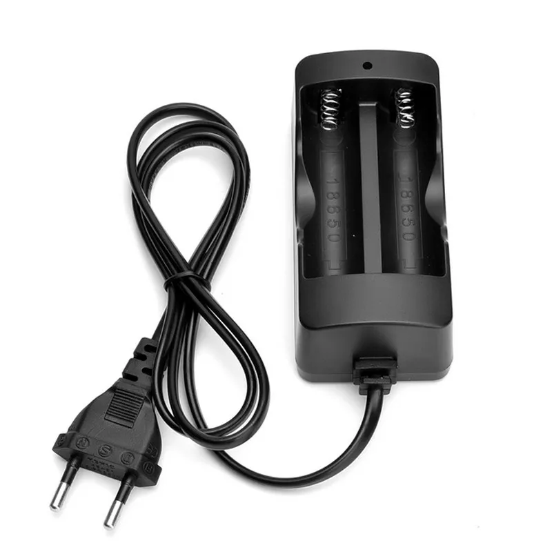 2 шт перезаряжаемый 5000mAh литий-ионный 18650 3,7 V аккумулятор и двойное умное зарядное устройство для светодиодного фонарика налобный фонарь