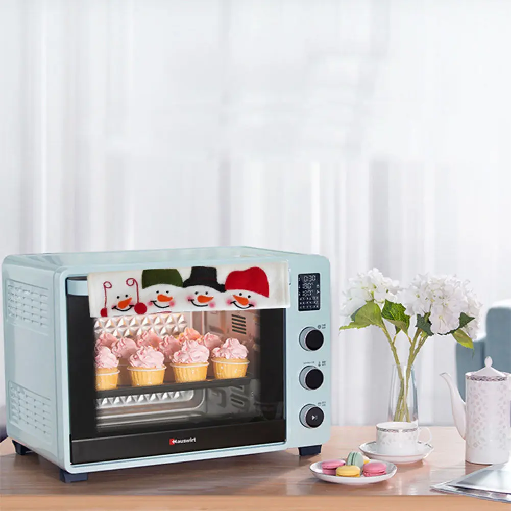 3Pcs Xmas Microwave Oven Kitchen Appliance Refrigerator Door Handle Cover |