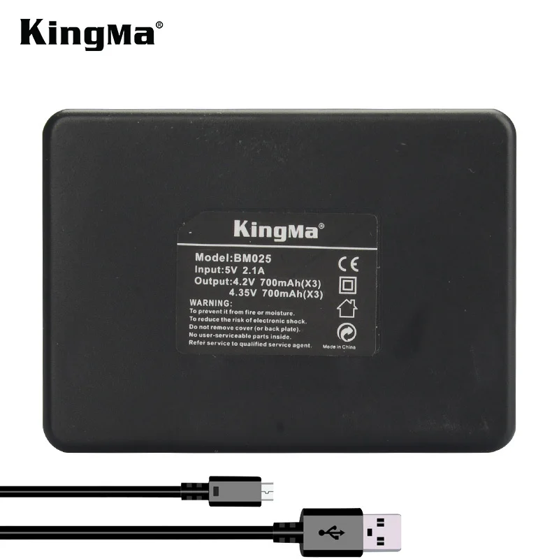 KingMa FOR gopro hero4 3+ 3 3-Channel charger for GoPro HERO4 AHDBT-401 HD HERO3+ HERO3 AHDBT-201 AHDBT-301 AHDBT-302 | Электроника