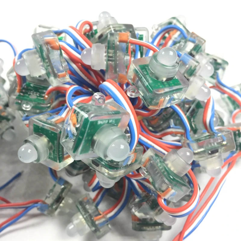 DC 5 V 12 WS2811 РБГ провода площади полный Цвет RGB строки светодиодный пиксель модуль