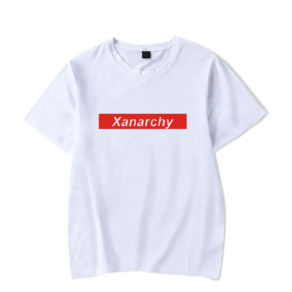 Футболка Lil xan Xanarchy летняя модная футболка большого размера с коротким рукавом и