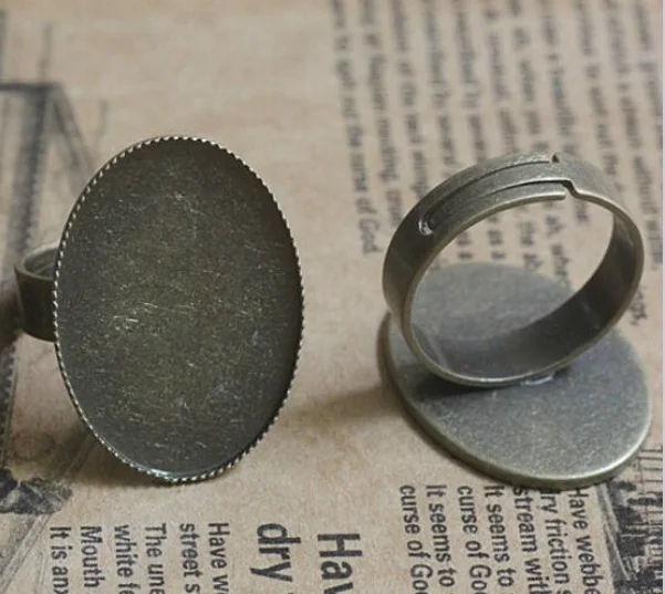 200 шт. 13*18 мм оптовая продажа основа с зубцами для камеи кабошоны|ring blanks|antique bronzeblank
