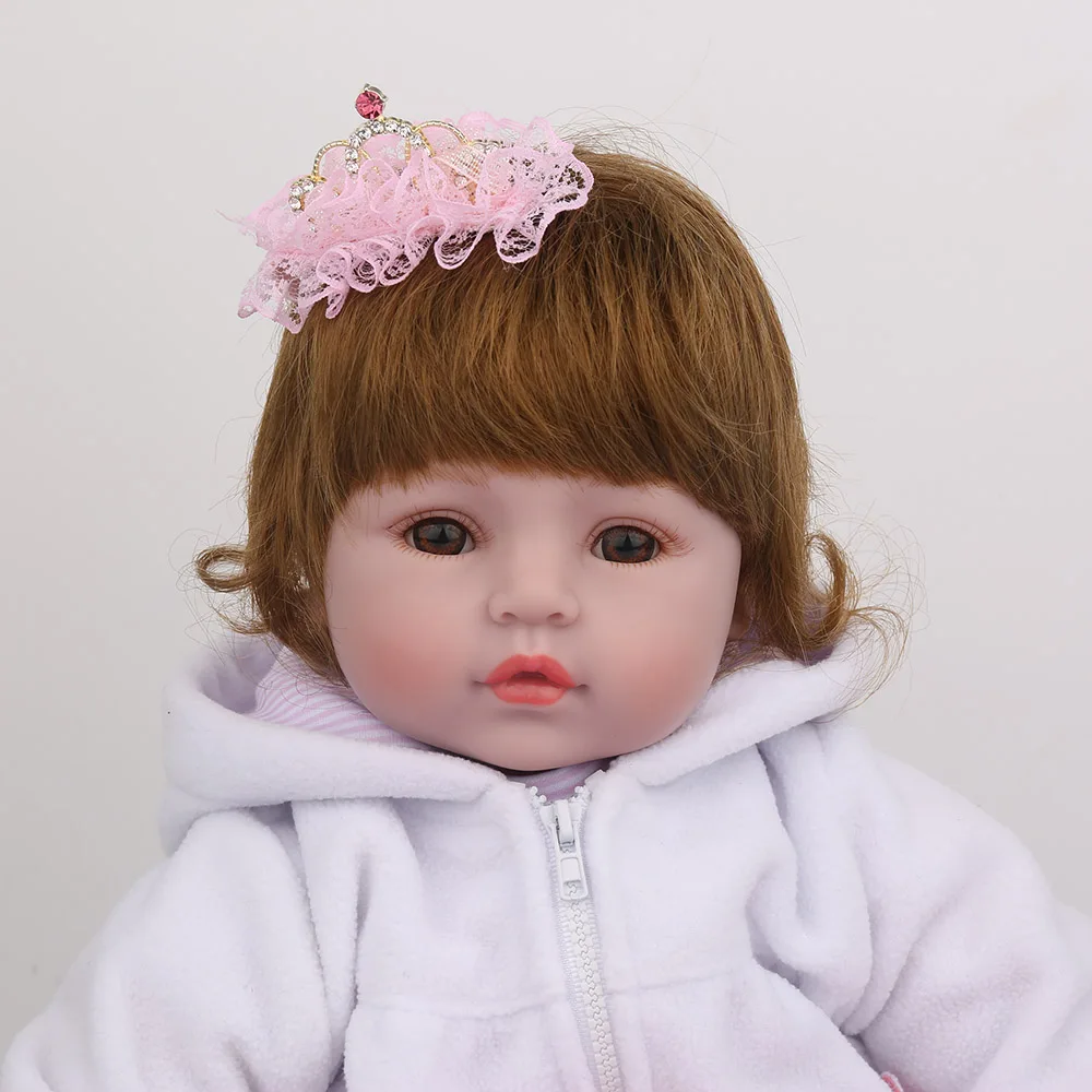 55 см NPKDOLL Reborn детский для новорожденных девочек куклы принцессы Детский