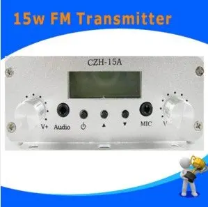 Бесплатная доставка 10 шт. 15 Вт V1.0 FM стерео PLL передатчик вещания|broadcast transmitter|fm stereo