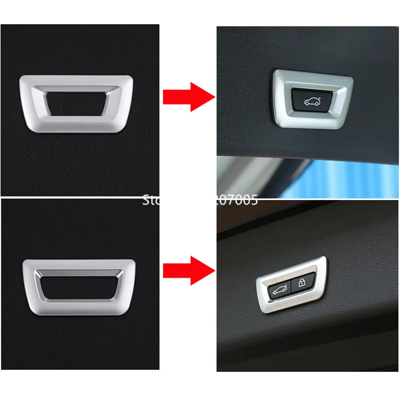 Для BMW X1 F48 X3 F25 X4 F26 X5 F15 X6 F16 F30 GT 3 5 7 серия авто-Стайлинг ABS Хромированная задняя