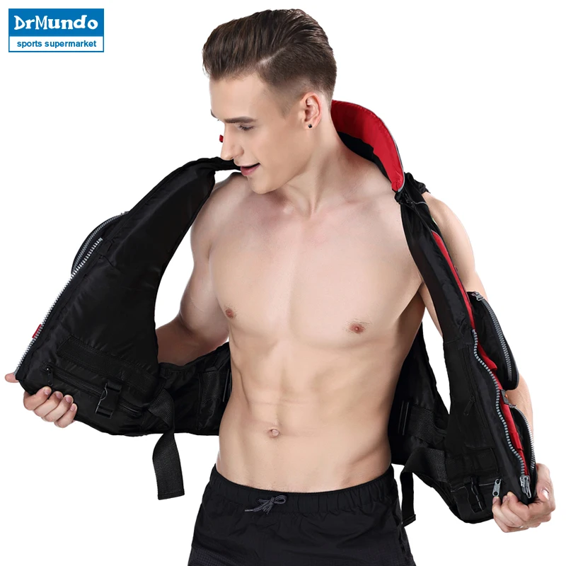Men's Boating Fishing Vest Clothes Adult Paddle Board Flotation Swimming Life Jacket Buoyancy Kayak Surfboard | Спорт и