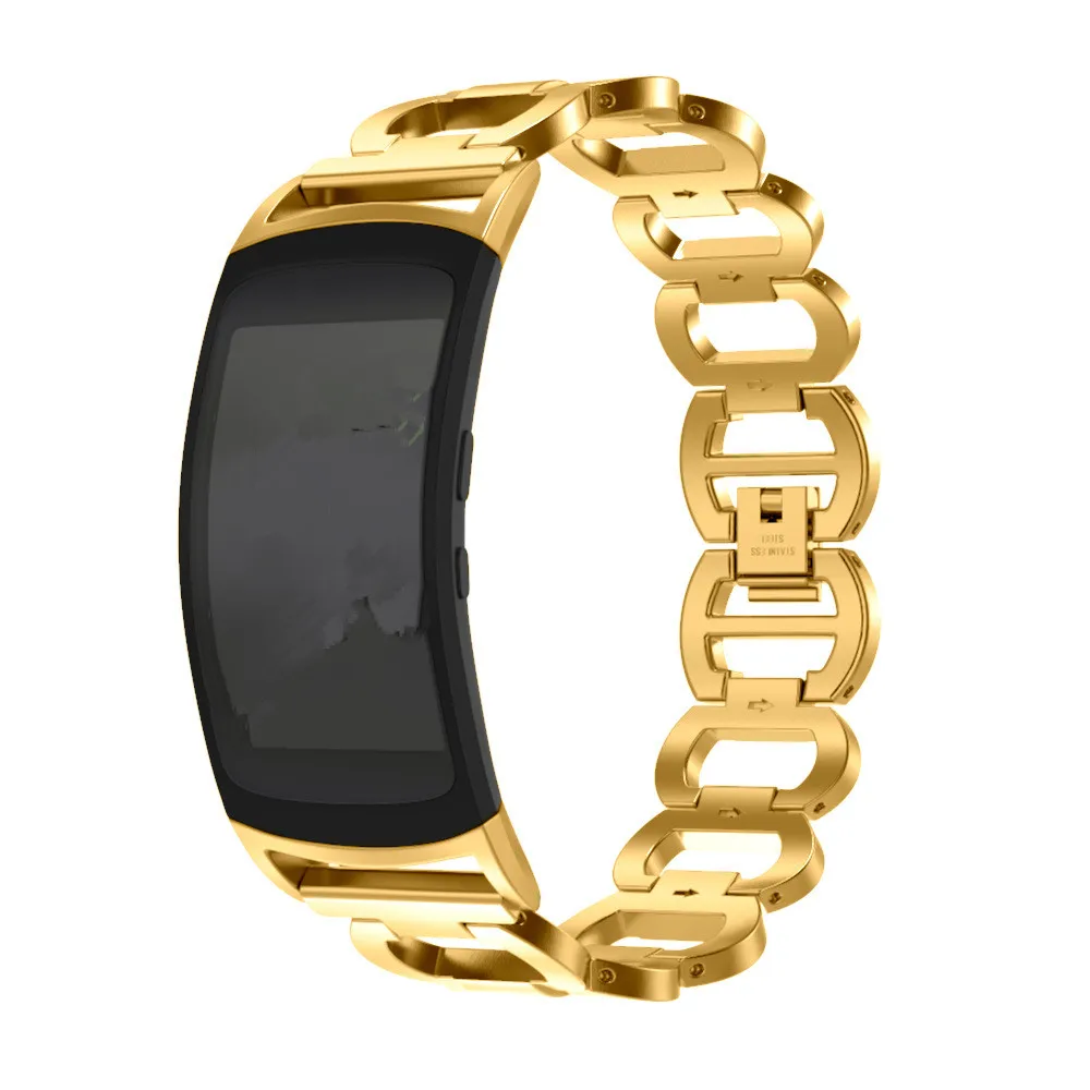 2 In1 COMLYO Stainless Steel Bracelet Strap for Samsung Gear Fit SM-R360 Wristband + USB Charger Cable Pro Band | Электроника