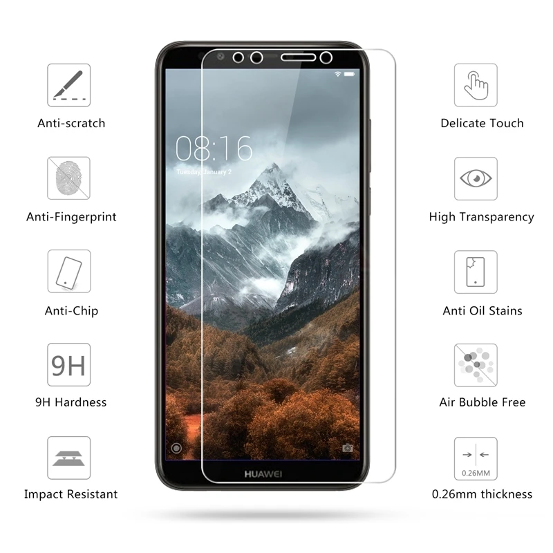 2.5D 9H Премиум Закаленное стекло для huawei Y7 Prime() защита экрана закаленное защитное стекло для huawei Y7 Prime