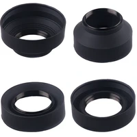 49 52 55 58 62 67 72 77 82mm 3 stage 3 in1 collapsible rubber foldable lens hood for canon nikon dsir lens camera