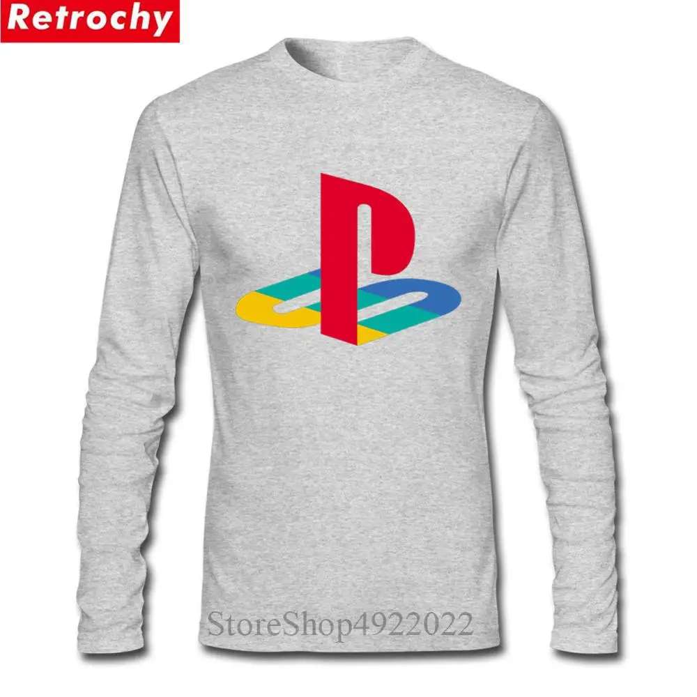 Футболка с логотипом PS в стиле ретро Мужская футболка для хип хопа Xbox игр Playstation