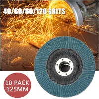 10pcs flap sanding disc 125mm 406080120 grits round sandpaper sanding paper discs 5 inches grinding wheels flap discs
