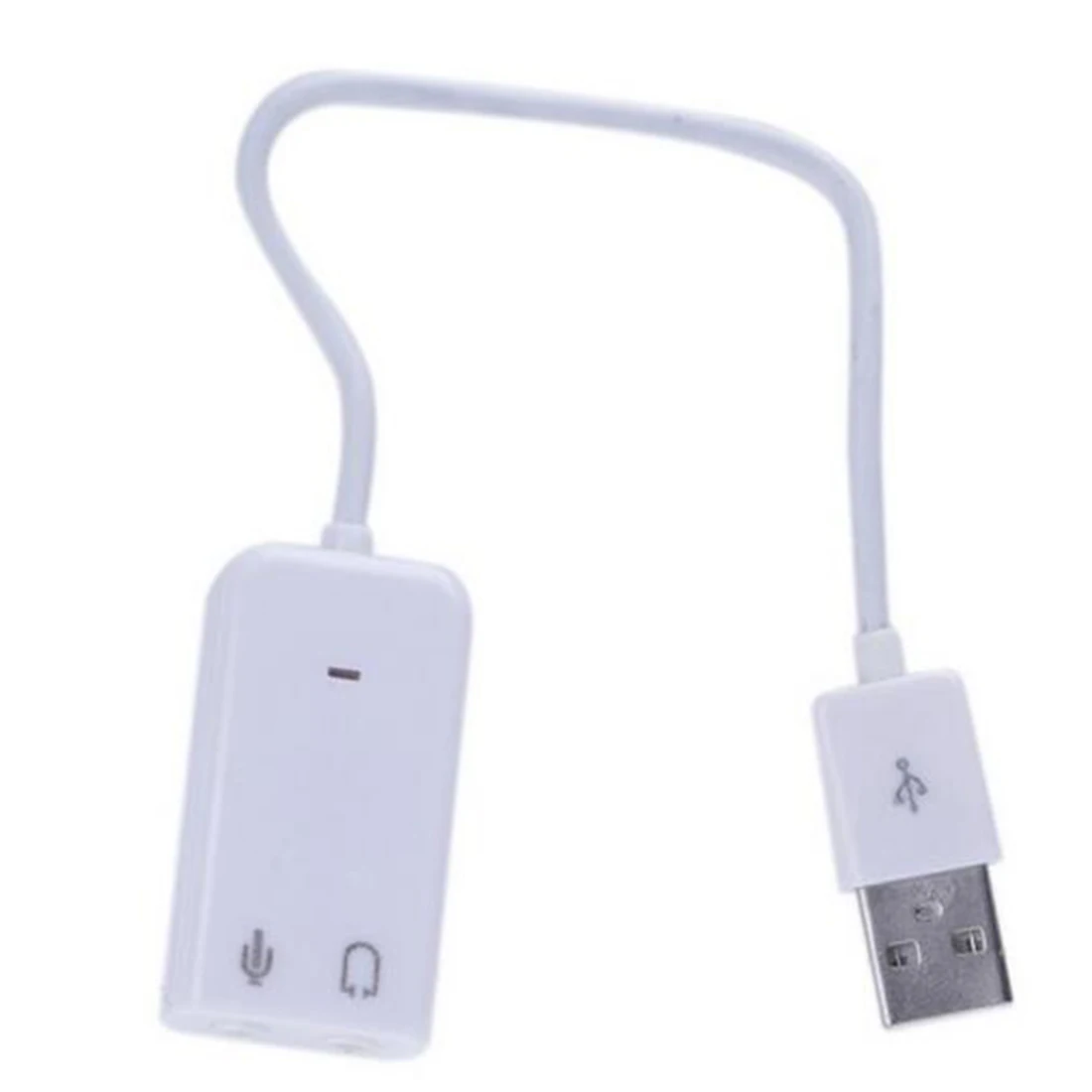 Etmakit Белый 3D 2 0 Виртуальный 7 1 канал внешний USB Аудио Звуковая карта адаптер