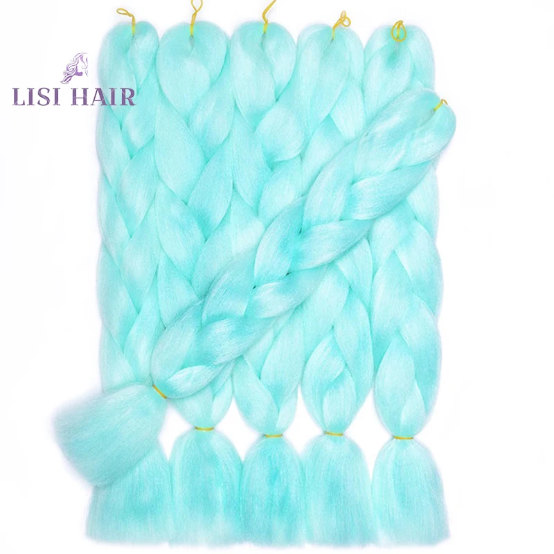 LISI HAIR 24 дюйма 100 искусственных волос с эффектом омбре синтетические плетеные