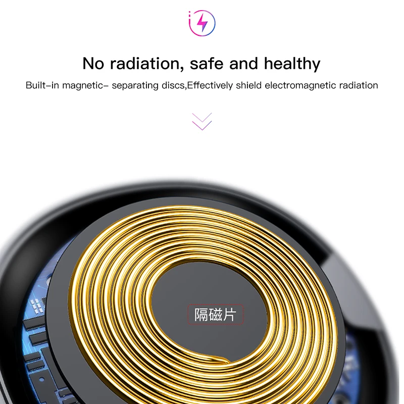 Беспроводное зарядное устройство Baseus 10 Вт QI быстрое для iphone беспроводное iPhone X