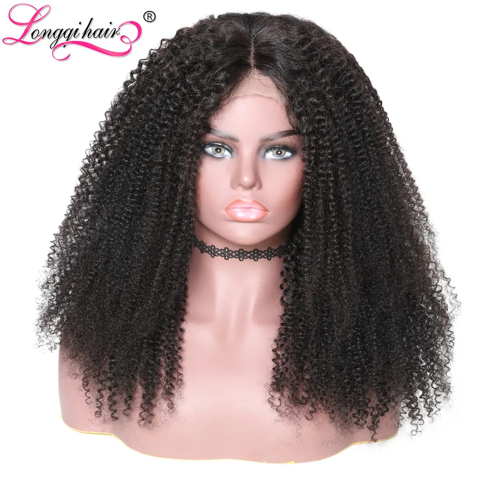 Длинные волосы афро кудрявый парик бразильские кружева передние человеческие