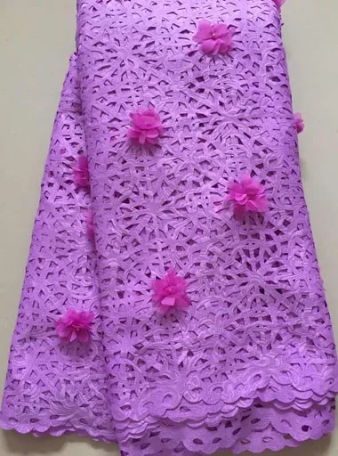 Hot selling laser cut lace fabric high quality 3d appliqued african fabrics for wedding dresses HLL3173 | Дом и сад