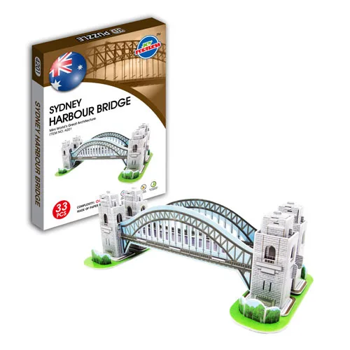 Мультфильм 3D сделай сам мир архитектурный паззл модель игрушки для детей интеллект Раннее Образование Строительный узор подарок детские игрушки