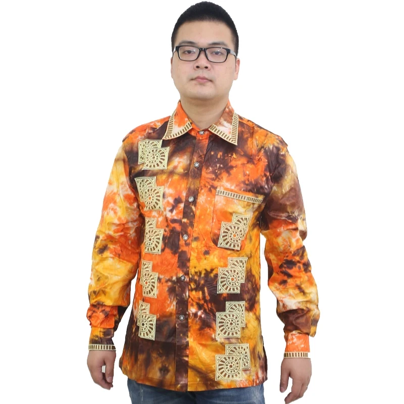 Мужская рубашка без брюк MD Dashiki модная с вышитым принтом в африканском стиле