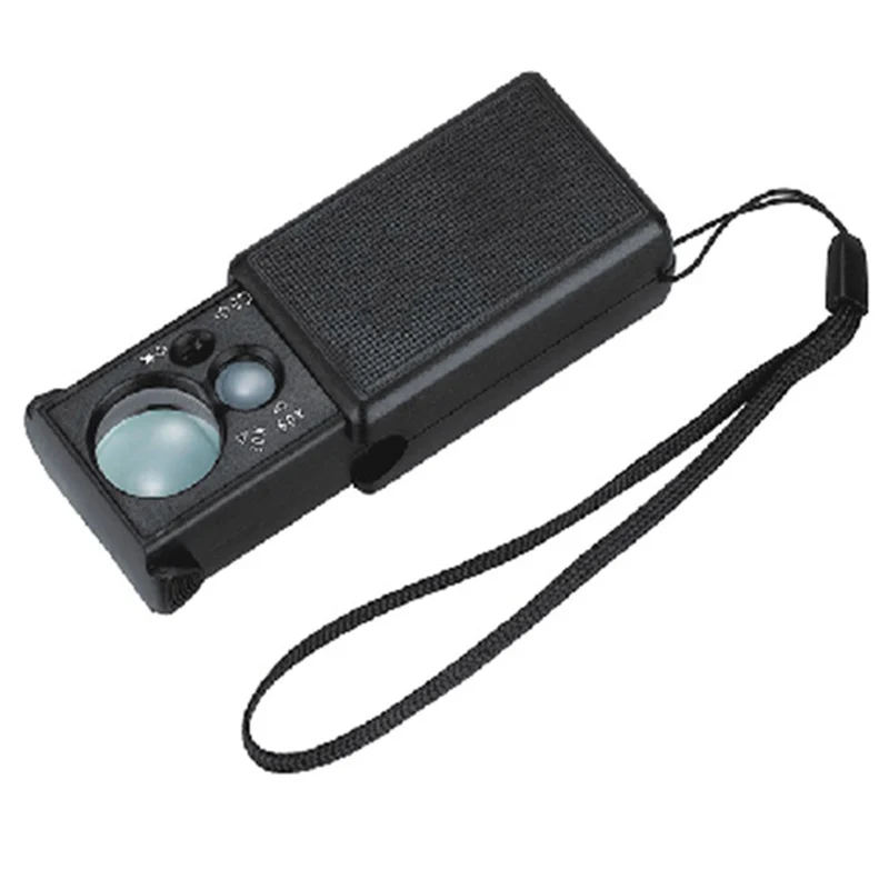 Портативное увеличительное стекло со светодиодной подсветкой 30 х60х|60x magnifying