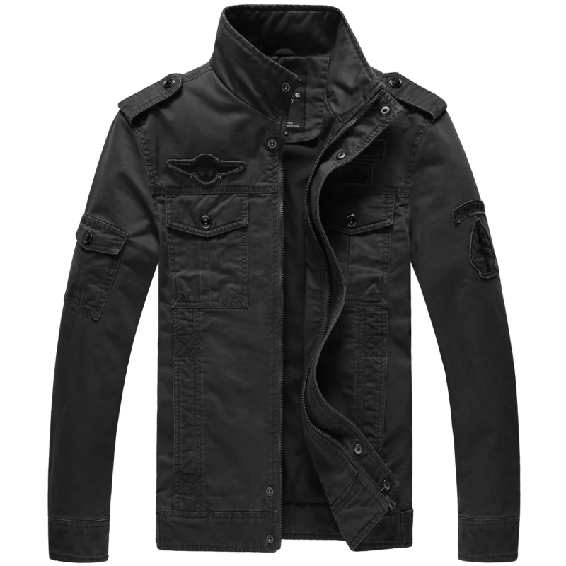 Мужская куртка с вышивкой Экстра большого размера | одежда