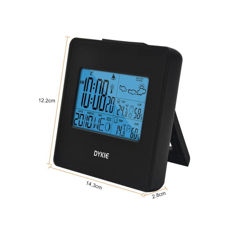 Новый DYKIE RF RCC Беспроводная метеостанция цифровой Погодный протектор