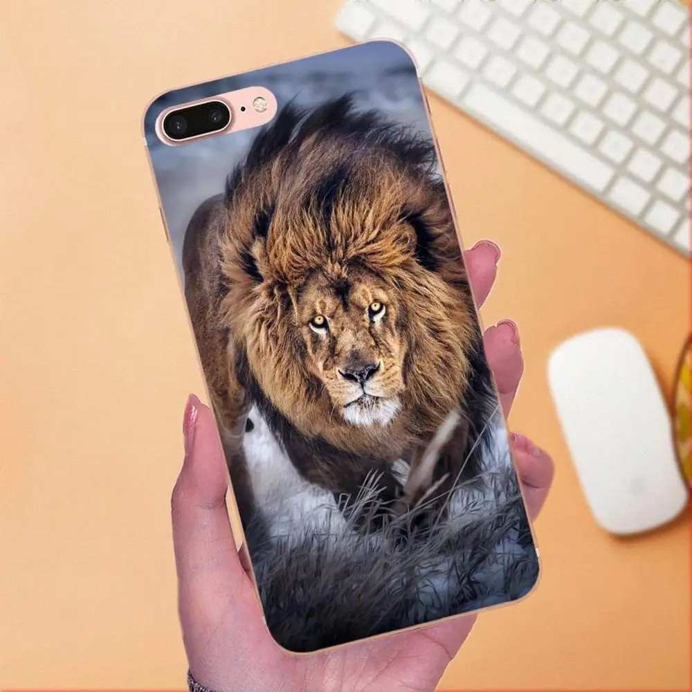 Роскошный высококлассный защитный чехол для телефона Majestic Lion Portrait Apple iPhone 4 5 5C 4S SE