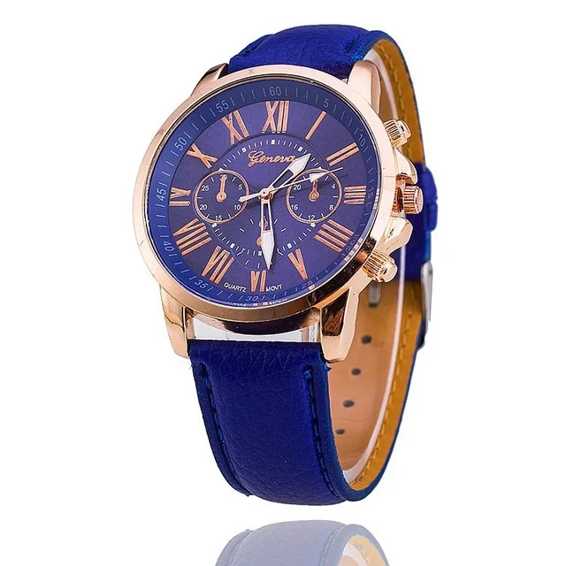 Женские кварцевые часы donna orologio Geneva повседневные с римскими цифрами из