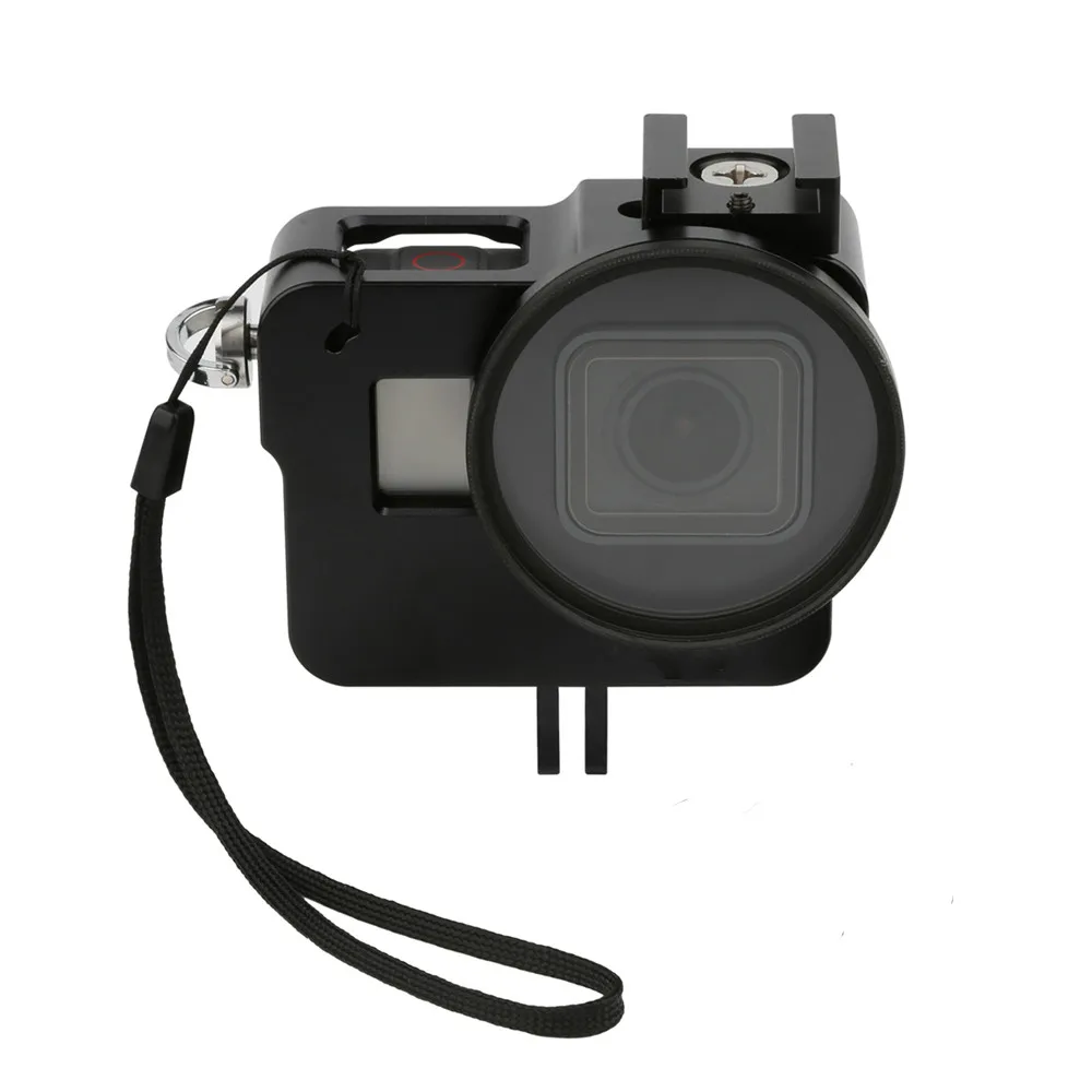 Защитный чехол из алюминиевого сплава для GoPro HERO 5 черный камеры с креплением на 52