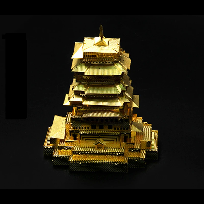 2017 Microworld 3D металлический пазл YueWang модель башни J036 DIY лазерная резка пазла нано