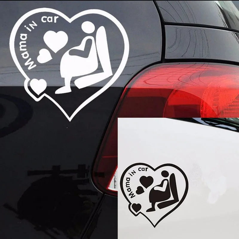 SLIVERYSEA мама в автомобиле наклейка из ПВХ красивые наклейки для беременных женщин