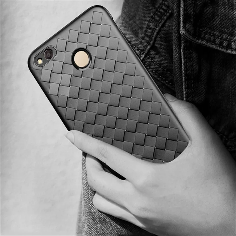 Мягкий силиконовый чехол для Xiaomi Mi 8 SE A1 A2 Lite Pocophone F1 Redmi 5 Plus Note 6 6A Pro S2 Weave Grid |