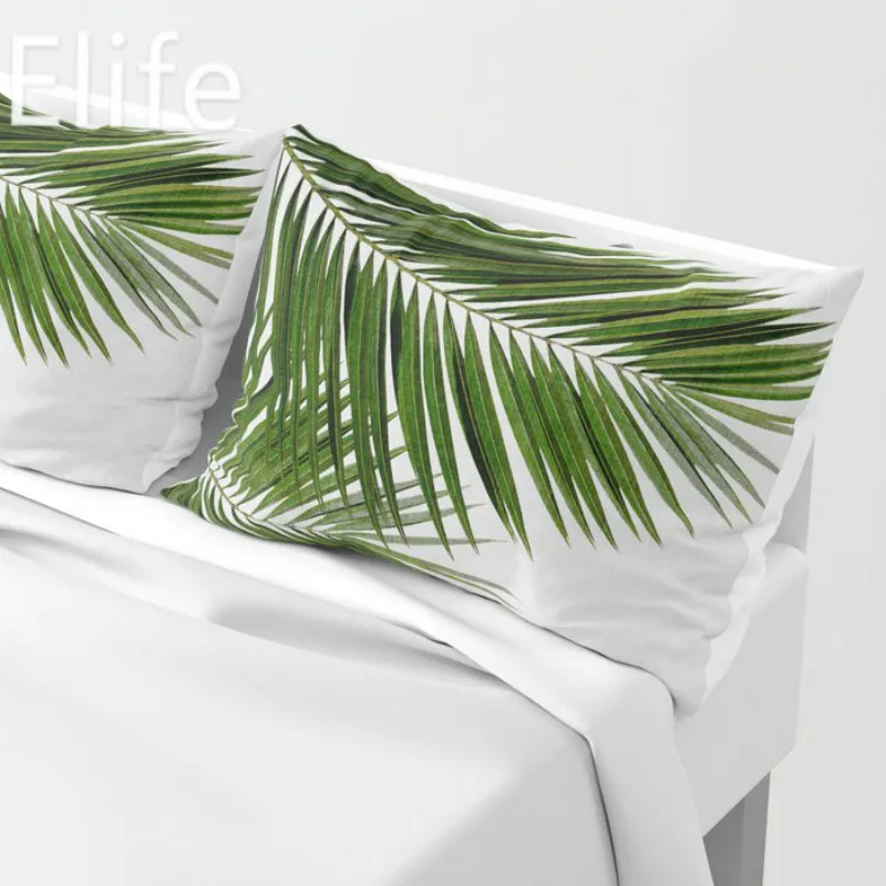 Elife Nordic искусственные зеленые листья полиэстер декоративная подушка наволочки в подушка чехол для подушки для дивана автомобиля 30x50 см