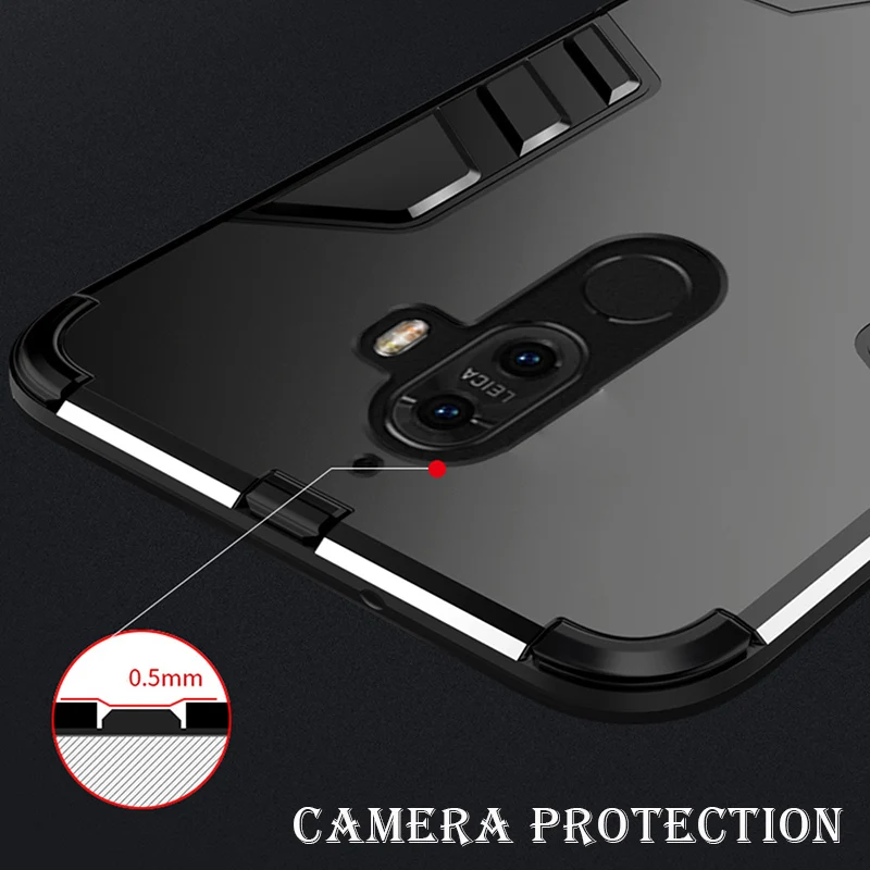 Защитный чехол для pocophone F1 противоударный силиконовая Мягкая задняя крышка из
