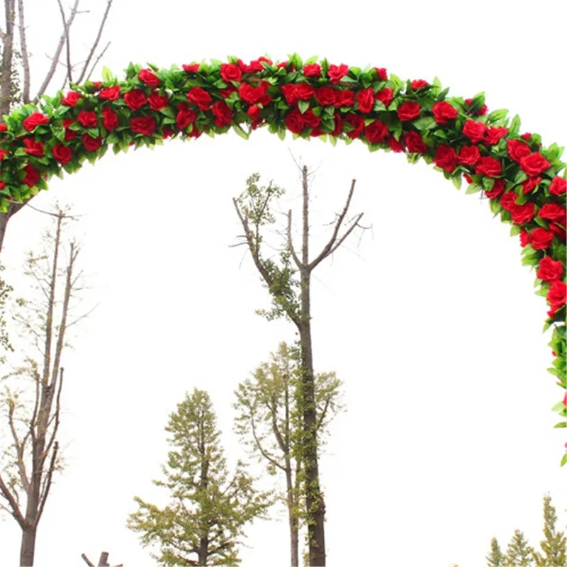 1pcs/lot 230-250cm Artificial Flowers Silk Roses Ivy Vine diy with Green Leaves Fake leaf artificial flowers for home decoration