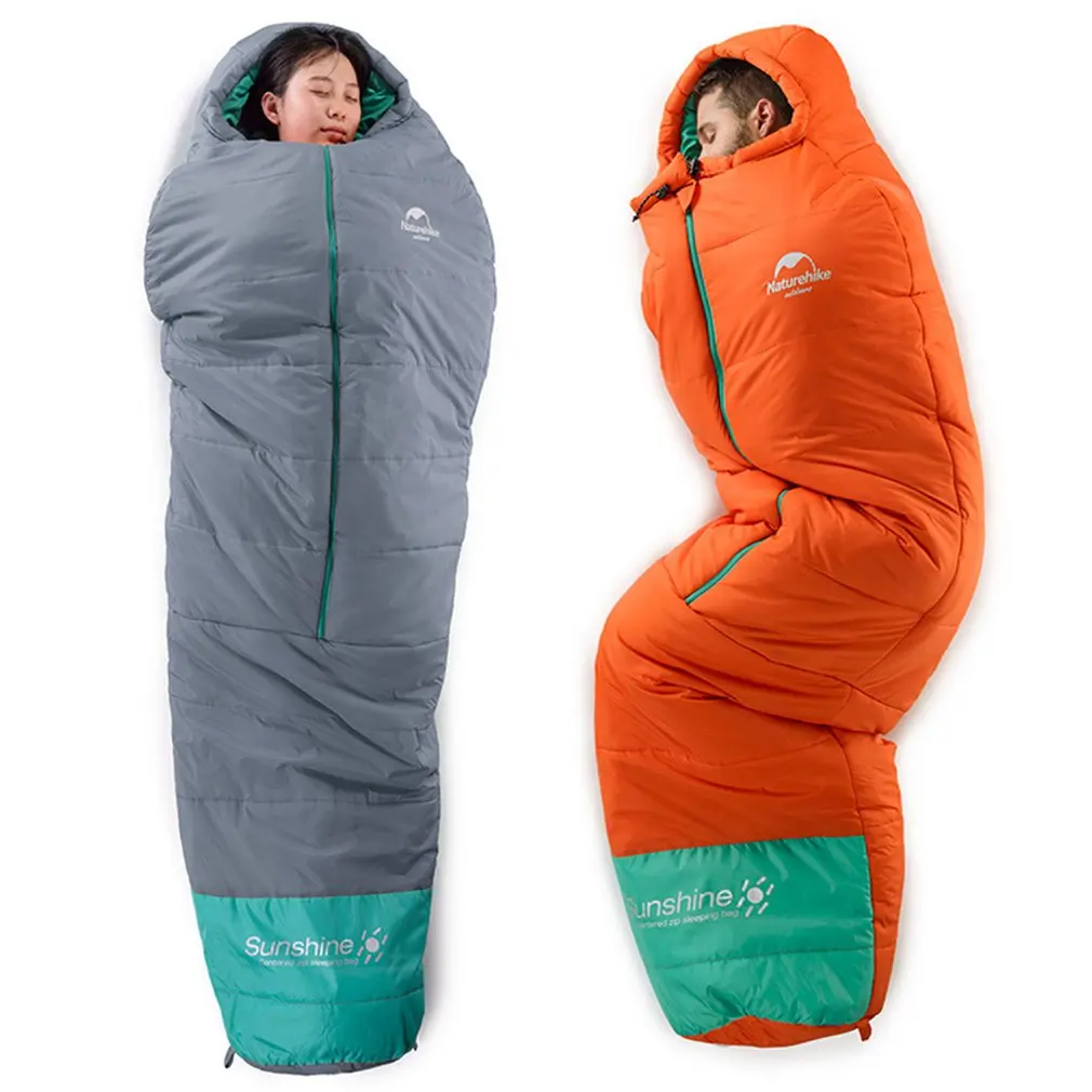 Naturehike открытый кемпинг ультра легкий спальный мешок Мумия весна осень гусиный