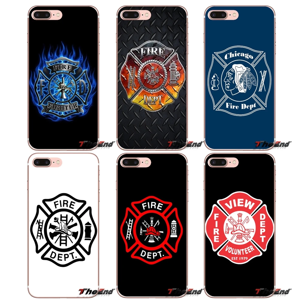 Для Huawei G7 G8 Ascend P7 P8 P9 Lite Honor 4C 5X 5C 6X Mate 7 8 9 Y3 Y5 Y6 II Pro Fire Department FD fighter Flames Case|case me|honor 4cmate |