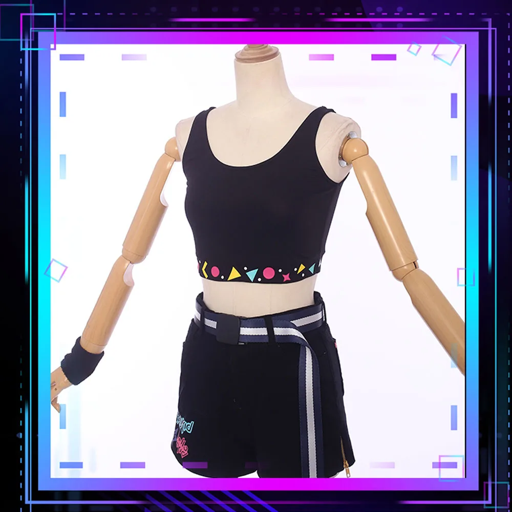 VEVEFHUANG Kizuna AI A.I.Channel Youtuber первый юбилейный Костюм Униформа Топы Шорты наряд косплей