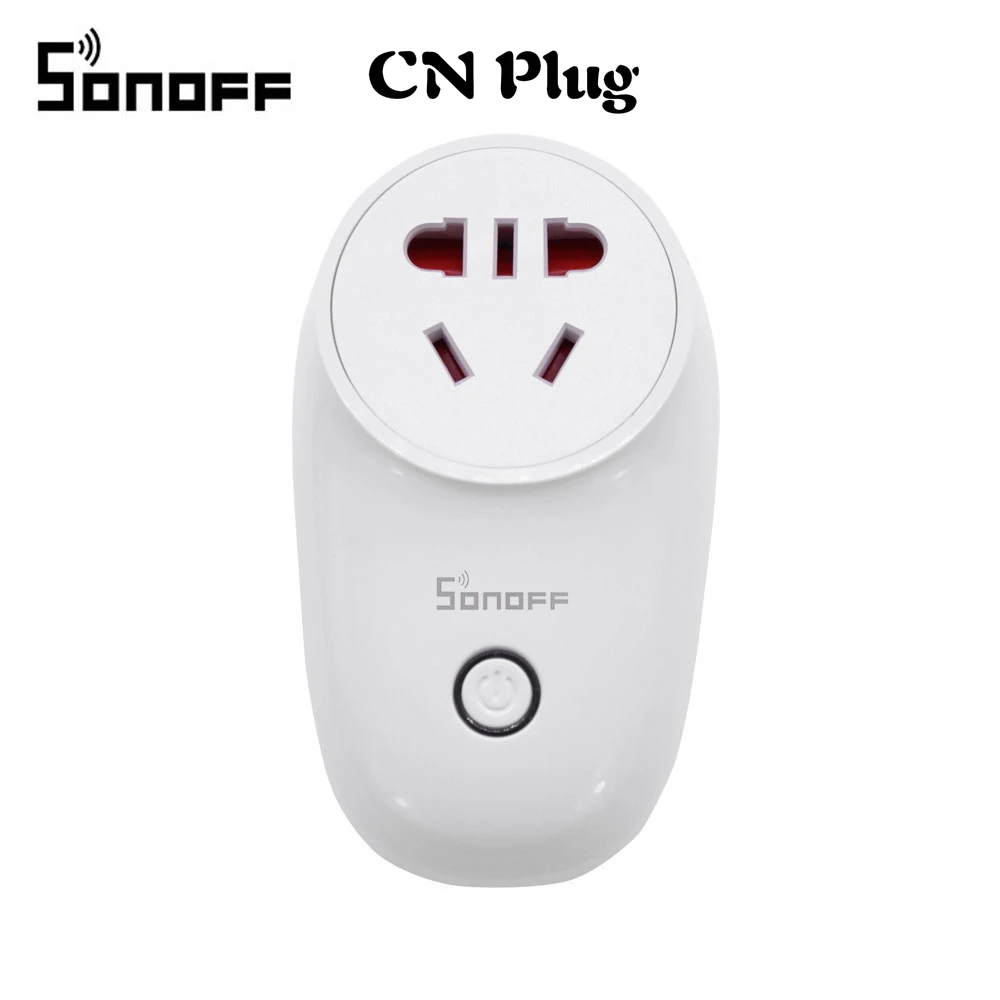 Sonoff S26 CN Sonoff S26 Базовая WiFi умная розетка AU/CN/EU/UK/US Беспроводная вилка умный дом переключатель питания розетки работают с Alexa Google Assistant - Комплект: Sonoff S26 CN