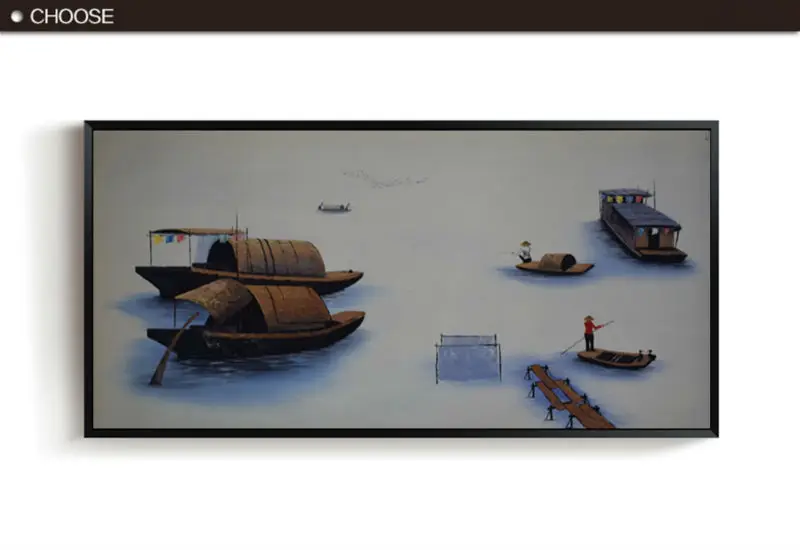 

Oil Painting on Canvas Modern Vietnam style Landscape Art Painting Hand painted Wall Pictures For Living Room Decor Paintings