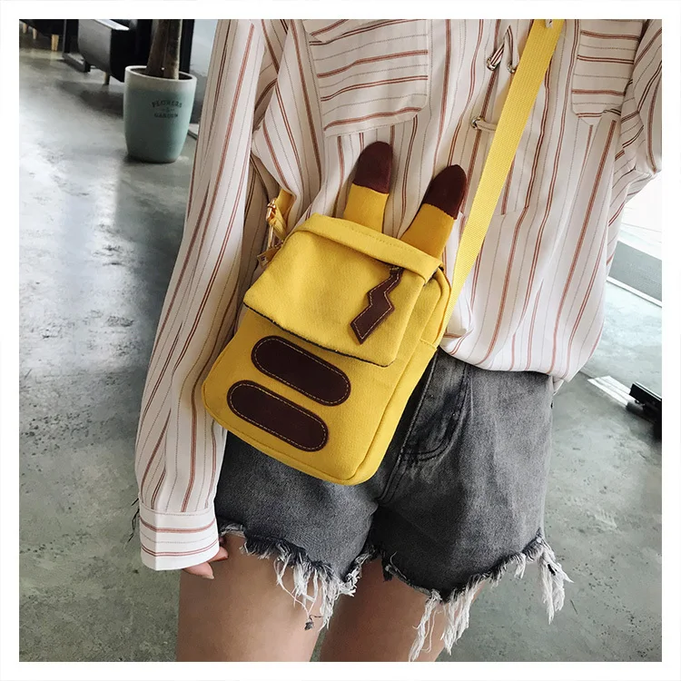 Kawaii Pokemon Go сумка с рисунком Пикачу через плечо сумки для женщин Sac De Plage Cartable Pokemon сумки-мессенджеры Sac A основной Femme