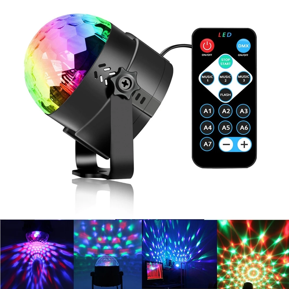 YouOK светильник 3 Вт RGB светодиодный диско-сценический DJ s стробоскоп вращающийся