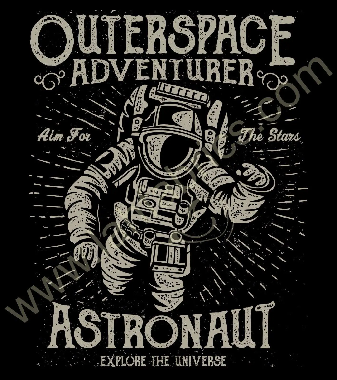 

2019 New Fashion Men Tee Shirt Outer Space Adventure, Astronaut, Spaceman, Adult Unisex & Female T-Shirt