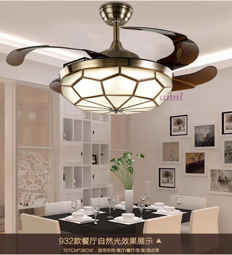 

LED 36inch and 42inch 90cm /108cm 24-40W ceiling fan, Mini Style Living Room / Bedroom / Dining Room / Study 110-240v