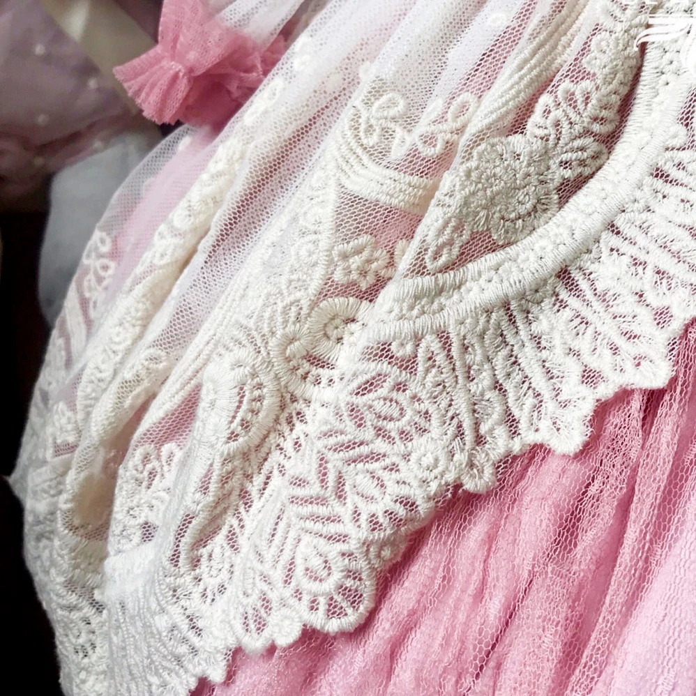 2019 Spring Spanish Children's Clothing Court Girl Lace Embroidery Princess Dress Baby Birthday Communion Girls 3pcs | Детская