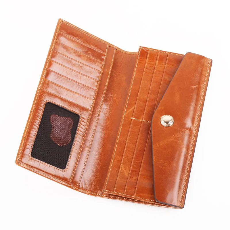 Женский кошелек из натуральной кожи Дамский бумажник с кармашком для денег